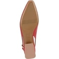 thumbnail image 5 of Naturalizer Womens Lindsey Slingback Low Block Heel Pump Crimson Red 6.5W, 5 of 5