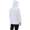 thumbnail image 4 of Zimjoy White Windbreaker Men Waterproof Lightweight Hooded Rain Jacket Athletic Big and Tall Hoodie Jackets with Zipper Pocket Fishing Hiking Clothing, White L, 4 of 4