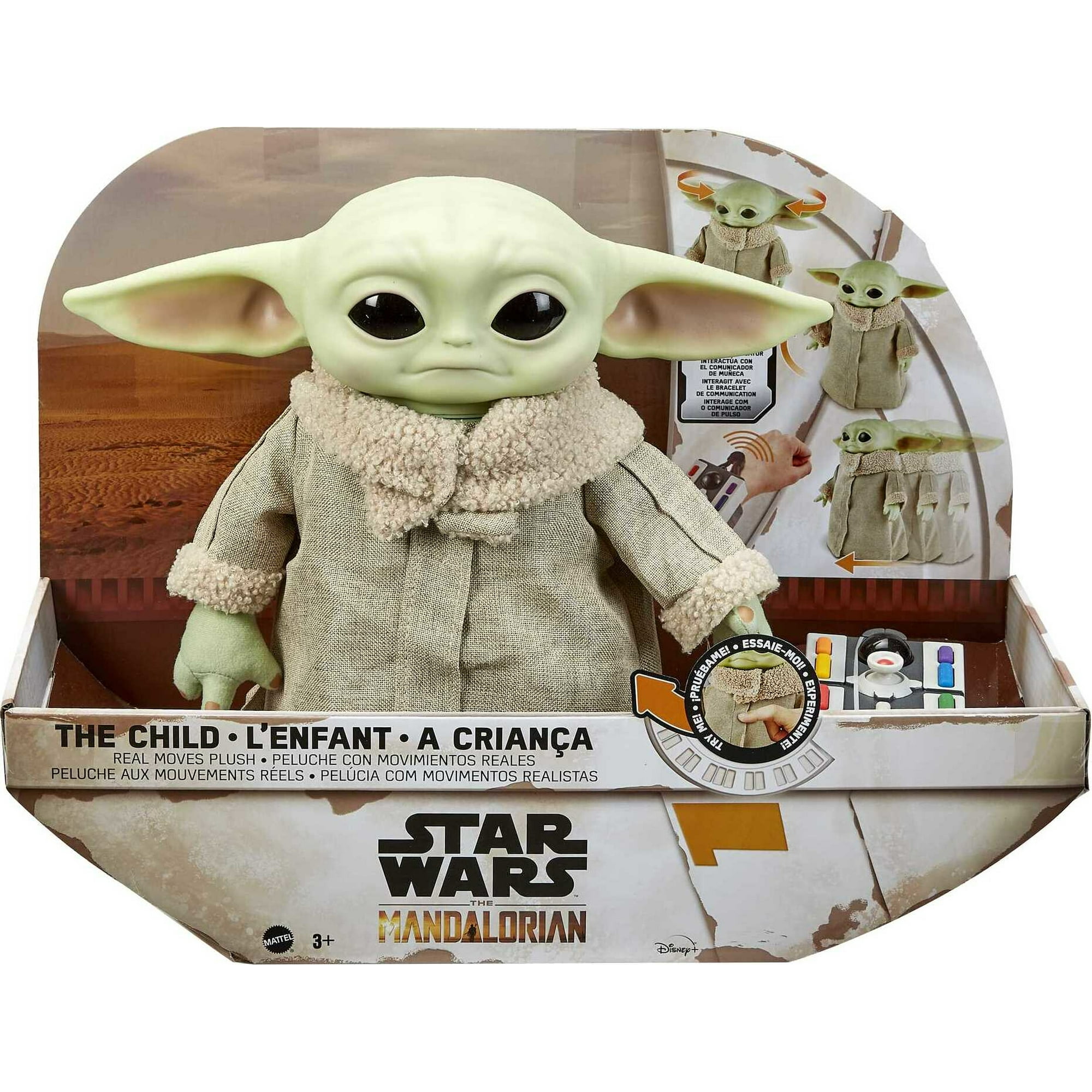 Star Wars Grogu, The Child, 12-in Plush RC Motion Toy, Based on The Mandalorian
