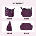 thumbnail image 4 of Vbiger Women Shoulder Bag Fashionable Crossbody Bags Multiple Pockets Casual Handbag, Purple, 4 of 7