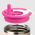 thumbnail image 2 of Upgraded 40oz Tumbler Replacement Lid Leak Proof Double Drinking Spout Flip Straw Cap Secure Threaded Design for Car Cup Holder Use, 2 of 5