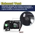 thumbnail image 3 of CROSSDESIGN LED Tube DRL Headlights Lamps Black Fit for 1994-2002 Dodge Ram 1500 2500 3500, 3 of 9