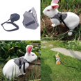 thumbnail image 4 of Conjunto de arnés y correa para conejos, ajustable, estilo formal, para pasear a pequeños animales., 4 of 5