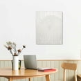 thumbnail image 2 of HENGT Contemporary White Textured Wall Art: Retro Plaster Geometric Abstract Painting Line Spiral Shapes Wall Decor for Living Room, Bedroom Modern Neutral Art Decoration, 2 of 4