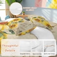 thumbnail image 4 of YOU ARE MY SUNSHINE Twin Size Comforter Set, Retro Sunflowers Floral Bee Brown Fence Bedding for All Seasons, 4 Pcs Bed Set, 1 Quiltcover (68"x86") ,1Sheet(67"x116"), 2Pillowcases (30"x20"), 4 of 12