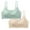Green, variant on LYEAA Seamless Bras for Women Wireless 2 Pack No Wire Wirefree Everyday Bras Push up Breathable Solid Color Pullover Daily Sleep Bras Comfort Shaping Full Figure Soft Stretch T-Shirt Bras Pink S
