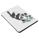 thumbnail image 5 of Funda protectora de PU para tableta portátil, protección universal de 360°, funda de cuero pintada para iPad de 9.ª generación, Panda Bamboo, 5 of 5