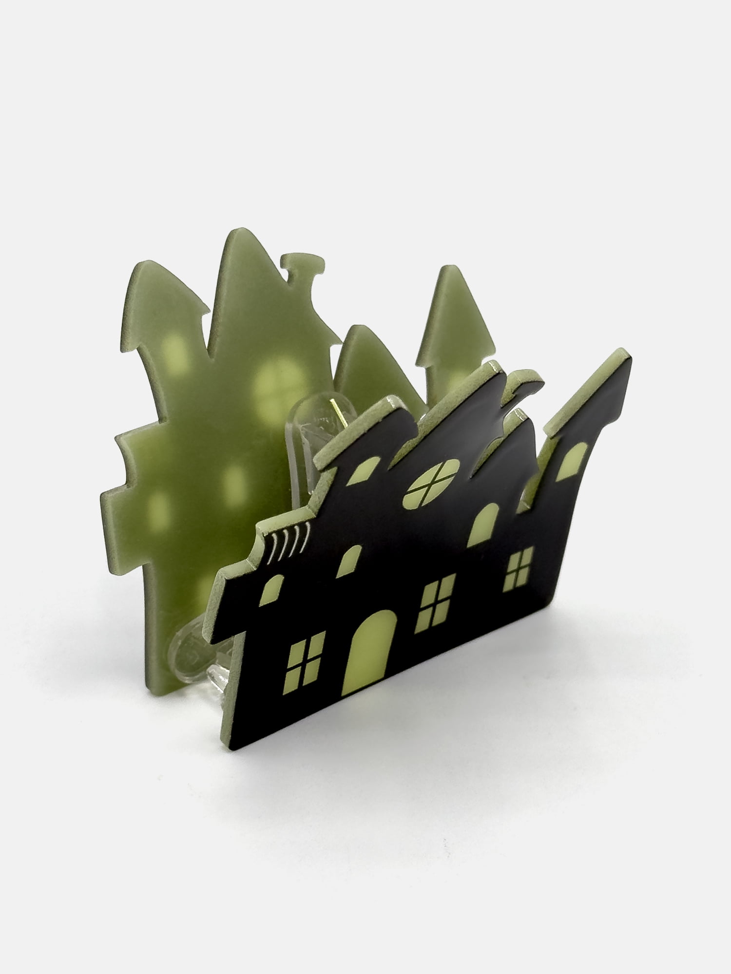 Way To Celebrate Haunted House Acrylic Hair Claw, Black