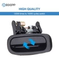 thumbnail image 3 of ECCPP Door Handle Exterior Outer Rear Replacement Driver Side for 1998 1999 2000 2001 2002 for Toyota Corolla Black(1pc), 3 of 4