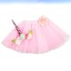 thumbnail image 3 of EeaseMX 1 juego de vestido de tutú y diadema para niños, kit de falda de tutú y sombrero de unicornio para fiesta de cumpleaños infantil (rosa), 3 of 7