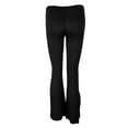 thumbnail image 3 of Pantalón para mujer Leche Seda Danza del vientre Slit L Negro Sunnimix Pantalones de hendidura, 3 of 8
