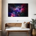 thumbnail image 3 of Elephant Stock Galaxy Space Nebula Wall Art - Horizontal Canvas Wall Art - Living Room Wall Decor - Astronomy & Space Canvas - Black And Blue Decor - 45" x 30", 3 of 8