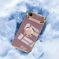 thumbnail image 4 of for iPhone Air Case with Ring Holder, iPhone Air Cover, Kickstand Magnetic Plating Frame TPU Shockproof Anti-Scratch Slim Girls Women Men Case Cover for iPhone Air, Lightpurple, 4 of 5