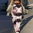 thumbnail image 2 of GSPCLAM Cargo Pants for Women Plus Size High Waisted Camo Pants Straight-Leg Drawstring Y2K Casual Streetwear with 6-Pockets, 2 of 4