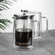 thumbnail image 4 of 650ml French Press Coffee Maker - Double Wall Borosilicate Glass Tea Kettle, Home Coffee Pot with Filter, 4 of 5