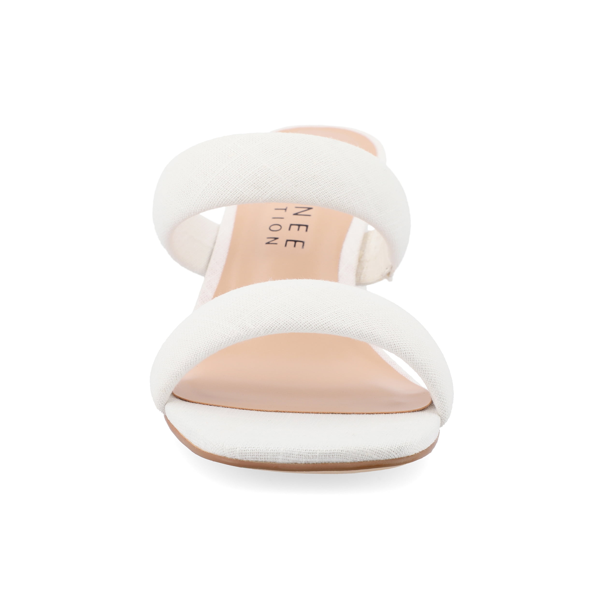 Journee Womens Aniko Double Strap Slip On Dress Sandals