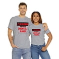 thumbnail image 4 of DJH Apparel | Warning Entering Mental Pause Funny Comical Unisex T-shirt, 4 of 4