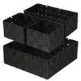 thumbnail image 2 of 4 contenedores organizadores de cajones, cestas de almacenamiento con correa tejida para cajones, cubos de almacenamiento apilables, cajas divisorias de cajones, contenedores de almacenamiento para or, 2 of 6