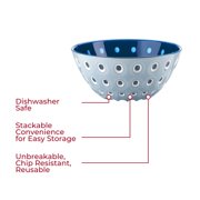 Guzzini Le Murrine Bowl - Blue/Azure, Blue/Azure
