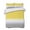 Yellow, variant on Quilts Queen Size Bedding Set, Yellow White Grey Ombre Lightweight Quilted Comforter, Modern Abstract Aesthetics Soft Reversible Bedspread Coverlet with Pillow Covers for All Season, 90" x 96"