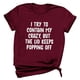 thumbnail image 1 of Camiseta de mujer Camisetas divertidas y lindas de manga corta Camiseta con estampado de letras divertidas Regalo Tops Blusa Regalo para parejas Pompotops hfajkhk127056, 1 of 5
