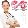 thumbnail image 3 of Hilo dental, 200 piezas de hilo dental, palitos de hilo dental Desechables Hilo de limpieza bucal Hilos dentales, para el cuidado bucal, limpieza de dientes JAMW Sencillez, 3 of 5