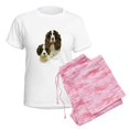 thumbnail image 6 of CafePress - English Springer Spaniel Women's Light Pajamas - Women's Short Sleeve Print T-Shirt and Pants Light Cotton Pajama Set, 6 of 7
