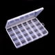 thumbnail image 1 of Fasiaou 1Pack 24 Grids Plastic Organizer Box,Clear Beads Organizers Storage Box with Fixed Dividers,Acrylic Organizers Box for Jewelry,Beads,Earrings, Art DIY, Craft, 1 of 5