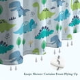 thumbnail image 6 of LightBlue Cartoon Dinosaurs Trees Pattern Shower Curtain 72"x84" ,Bathroom Decorative Shower Curtains Set with 12 Hooks,Modern Waterproof Washable Shower Curtain, 6 of 6