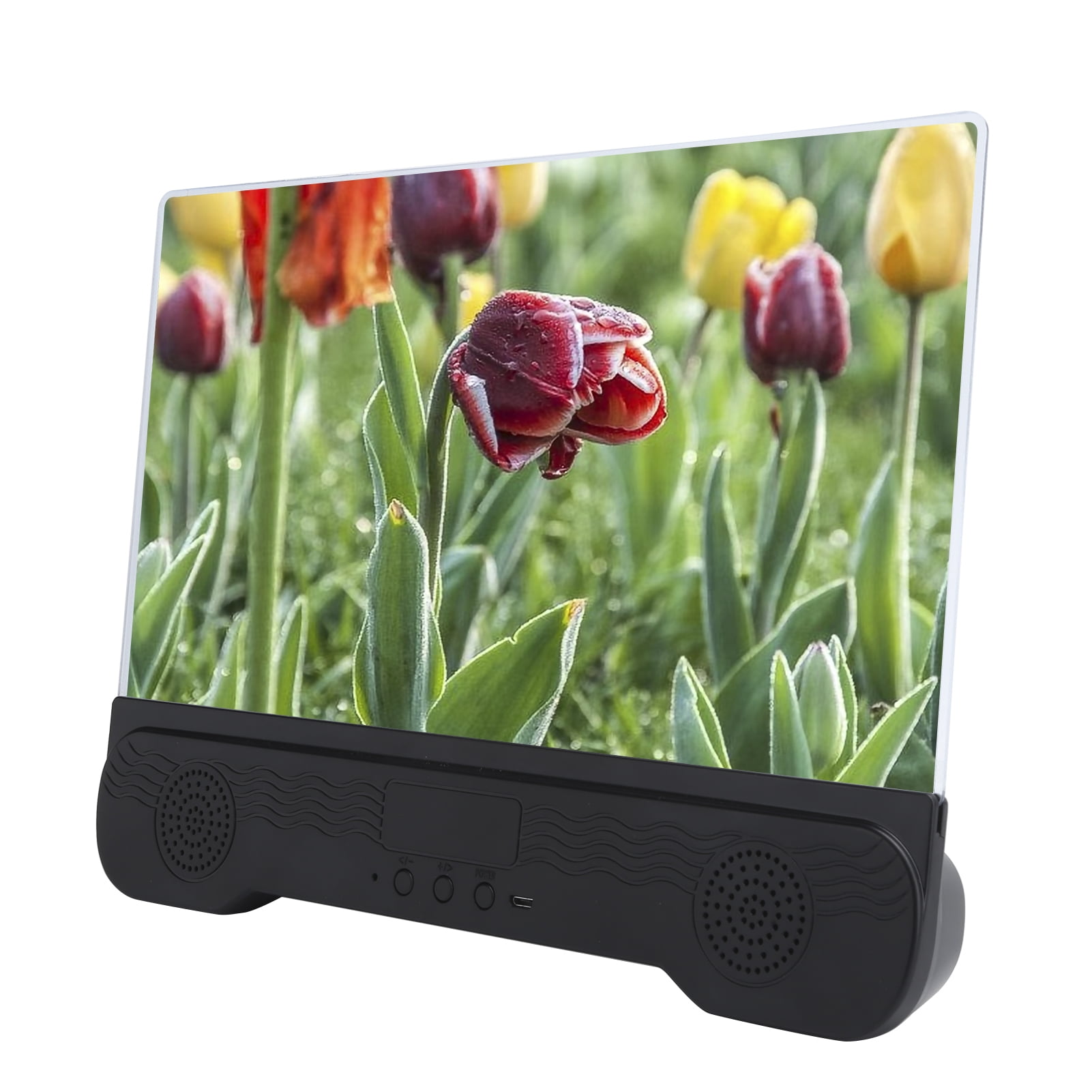 14 Inch Mobile Phone Screen Magnifier with Bluetooth Speaker and Video Amplifier Stand Bracket