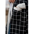 thumbnail image 6 of Women's Black Plaid Colorblock Edge Open Cardigan with Pockets - [ZhiHiMeRi] | (US 16-18)XL, 6 of 12