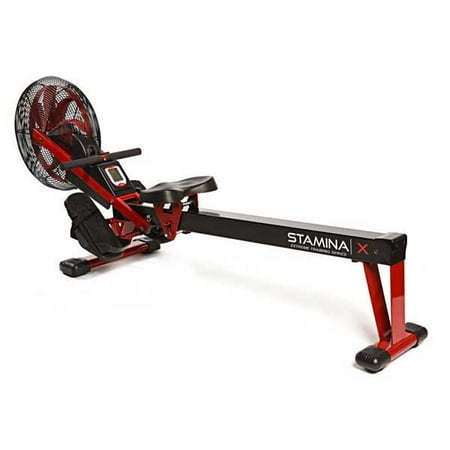 Stamina X Portable Air Rower with Steel Frame and Molded Seat