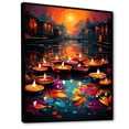 thumbnail image 2 of Designart "Diwali Lights in Indian Art II" People Framed Wall Art - Global Colorful Indian Art Living Room Framed Canvas Art, 2 of 6
