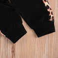thumbnail image 7 of Newborn Baby Cute Leopard Sweat Suits Outfits Mini Letter Printed Pants Set 3Pcs, 7 of 7