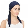 thumbnail image 6 of Chemo Hat Woman's Stretchy Beanie Bandana Turban Cap Head Wrap Headscarf for Cancer,Alopecia Hair Loss, 6 of 7