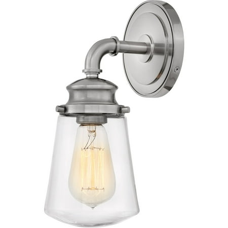 

Bathroom Vanity 1 Light Fixtures With Brushed Nickel Finish Steel Material Medium Bulb 5 100 Watts