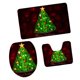 thumbnail image 1 of 3pcs Cubierta de asiento de inodoro Alfombra Alfombra de baño Decoración del hogar Decoración de fiesta 1 8 Sunnimix Juego de alfombras de baño Nopslip, 1 of 6