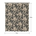 thumbnail image 5 of Pioneer Flower Floral Print Pattern Shower Curtain 72"x84" ,Bathroom Decorative Shower Curtains Set with 12 Hooks,Modern Waterproof Washable Shower Curtain, 5 of 6