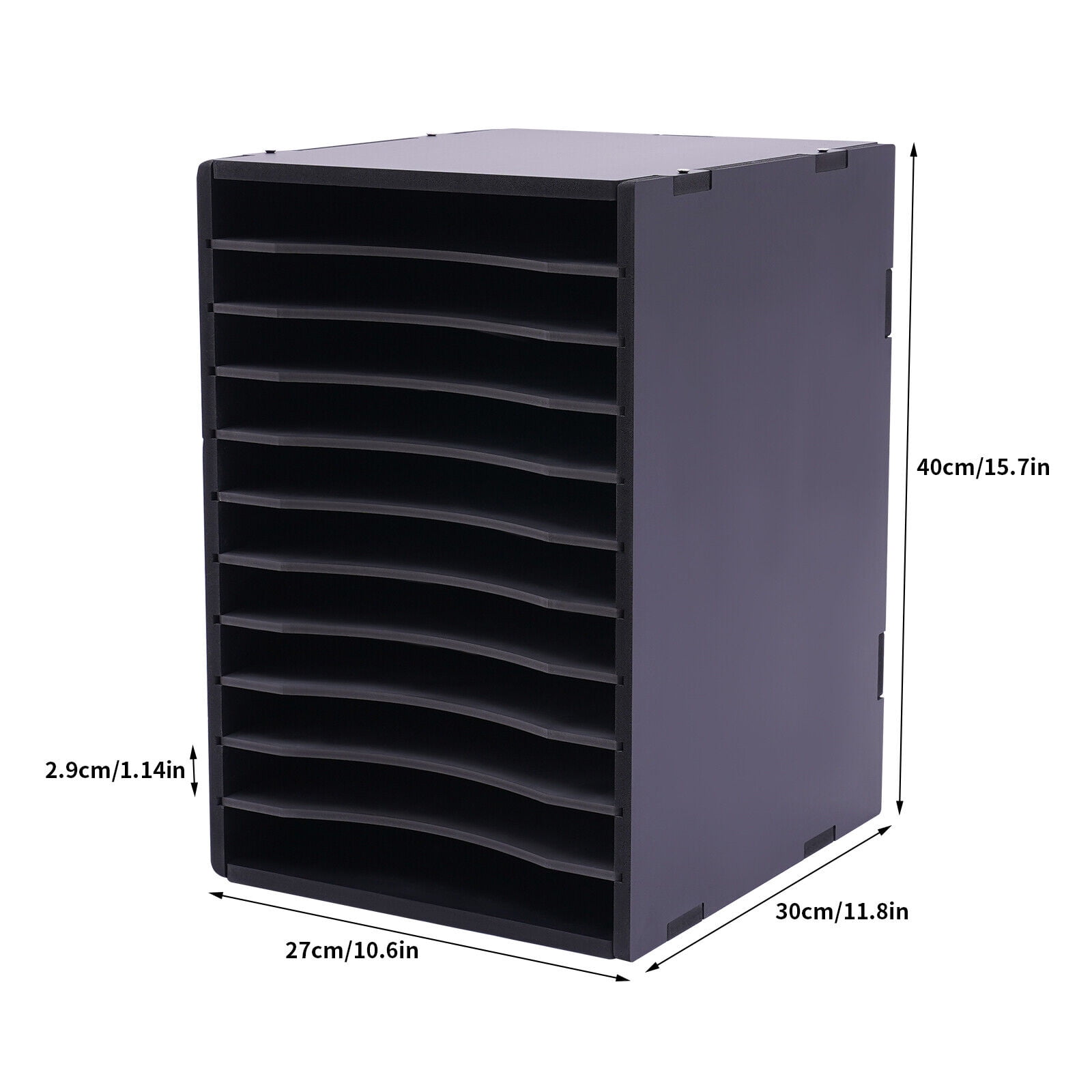 File Organizer for Desk 11-Tier Desktop Organizer Paper Storage Letter Tray File Sorter