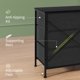 thumbnail image 1 of Gran capacidad de almacenaje + Cajonera ancha de 9 cajones – Estructura metálica y superficie de madera – Organizador para dormitorio, salón, recibidor o pasillo – Estilo moderno – 160×68×35 cm, 1 of 8