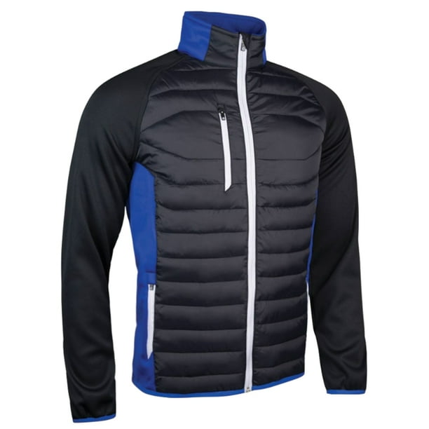Sunderland of Scotland - Chaqueta Acolchada para Hombre (Negro, Azul, Blanco) Sunderland of Scotland UTPC4019_blackbluewhite