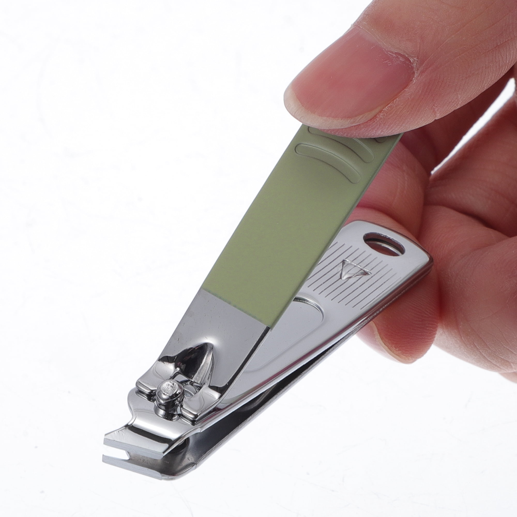 Unique Bargains Round Tail Nail Clippers Set 4 Pcs Dark Green