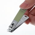 thumbnail image 2 of Unique Bargains 4 Pcs Round Tail Nail Clippers Set Toenail Clippers Dark Green, 2 of 6