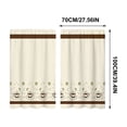 thumbnail image 3 of BUDAO00 2 Piece Kitchen Curtain Short Panels, Printed Cafe Curtain Set for Small Window, Sink, Cabinet, Living Room, Bathroom, Laundry Room and Home Decor, Home Decoration (A), 3 of 7