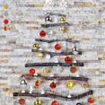 thumbnail image 4 of 34 Christmas Balls Tree Decorations Christmas Decorations, Christmas Tree Decorations Balls With Pendants Tree Decorations Christmas Plastic Pvc 6cm 34 Pieces / Set, Gold, 4 of 6