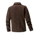 thumbnail image 3 of WREESH Fashion Winter Jacket Men'S Casual Solid Color Pockets Buttons Long Sleeve Outwear Coat Jacket Coffee, 3 of 5