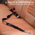 thumbnail image 5 of Juego de 2 cinturones de seguridad para perros para coche, con absorción de impactos y mosquetón elástico ajustable. Arnés de seguridad superior para todos los perros y gatos., 5 of 5