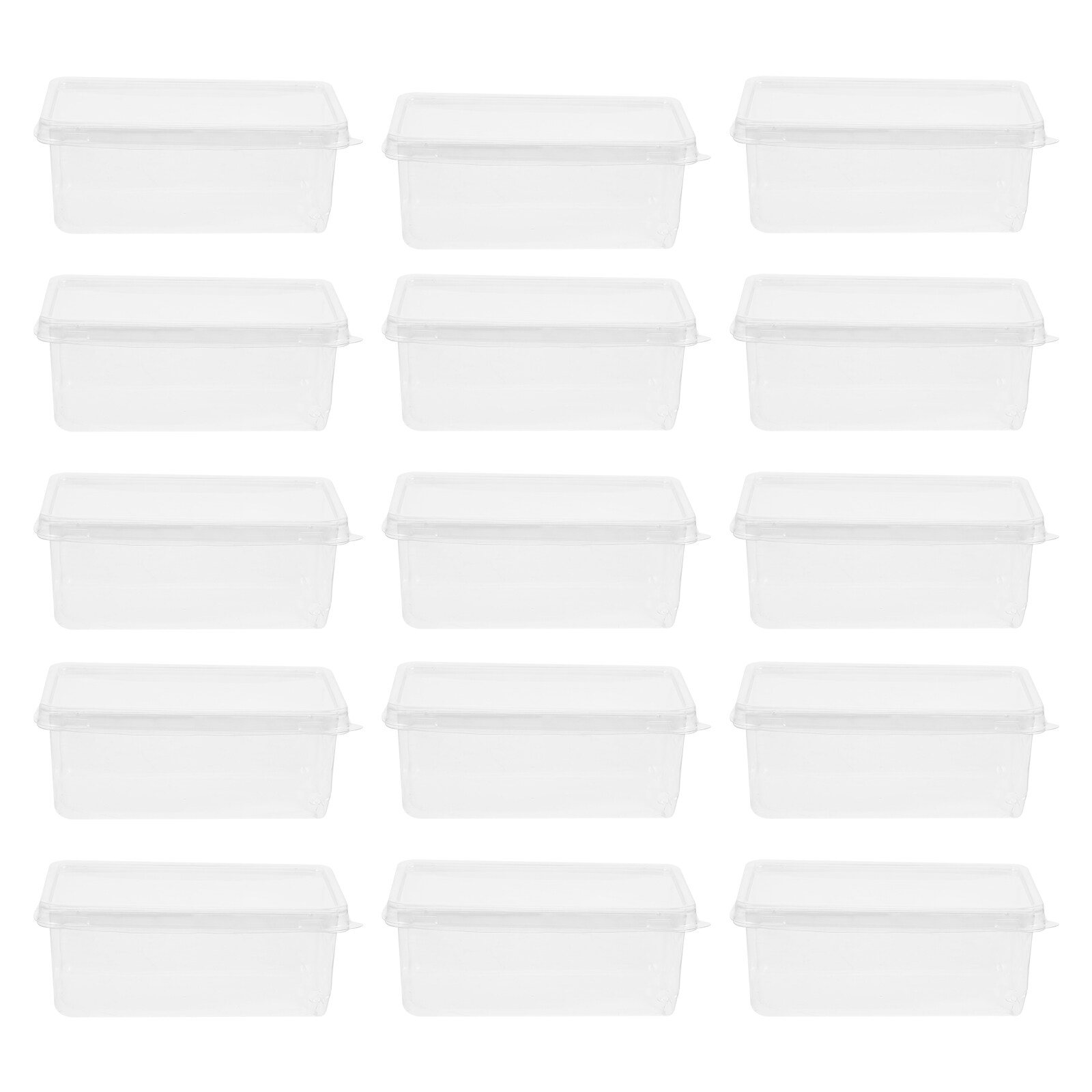 Homemaxs 20Pcs Tiramisu Boxes with Lids Clear Mousse Cake Boxes Transparent Cake Boxes Party