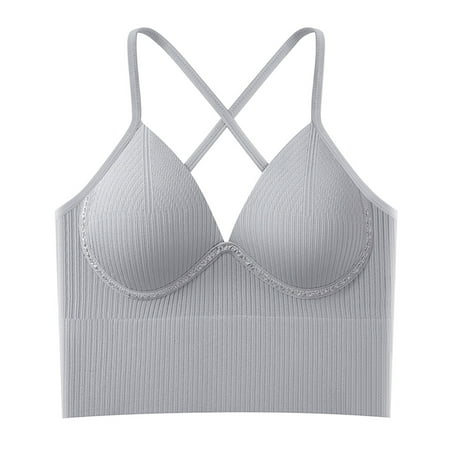 

Raeneomay Sports Bras for Women Discount Clearance Ruched Sports Bras Padded Workout Tops Medium Support Crop Tops