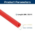thumbnail image 2 of Uxcell 26 Ft(8M) Tubo de goma de látex, 1/16"(2mm) ID x 3/16"(5mm) OD Bandas de goma de tirachinas Tubo de goma, Rojo, 2 of 6